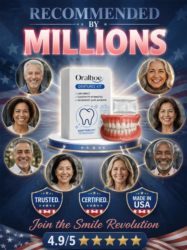 Instant Full Restoration Dentures – Fit At Home In Minutes