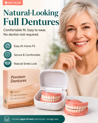 ⏰Ends Today: 70% OFF!  Custom-Fit — Designed for Comfort and a Natural-Looking Smile