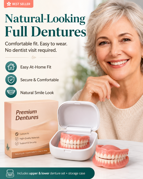 ⏰Ends Today: 70% OFF!  Custom-Fit — Designed for Comfort and a Natural-Looking Smile