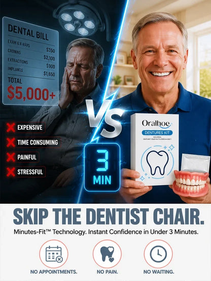 Instant Full Restoration Dentures – Fit At Home In Minutes