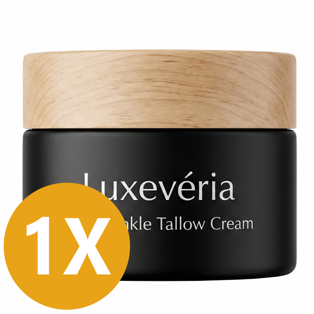Luxevéria Anti-Wrinkle Tallow Cream single jar trial pack