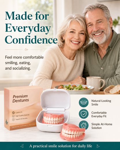 ⏰Ends Today: 70% OFF!  Custom-Fit — Designed for Comfort and a Natural-Looking Smile