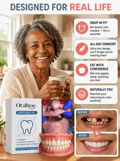 ⏰ 70% OFF Today — Custom-Fit Dentures for a More Natural, Comfortable Smile