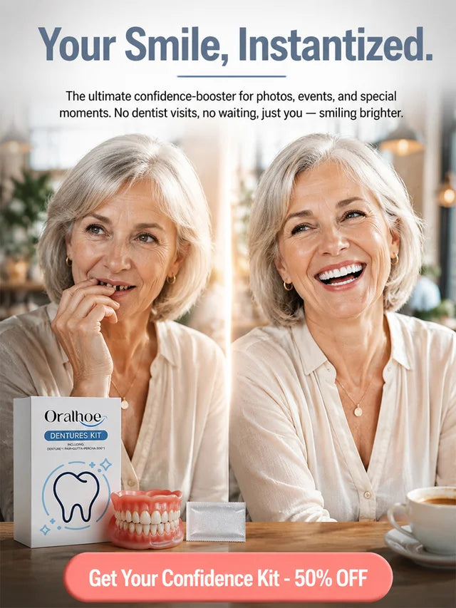 Instant Full Restoration Dentures – Fit At Home In Minutes