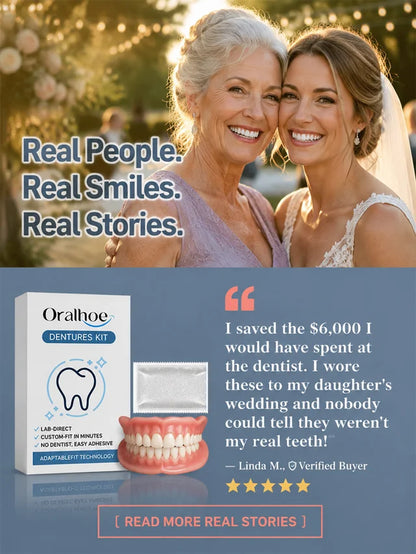 Instant Full Restoration Dentures – Fit At Home In Minutes