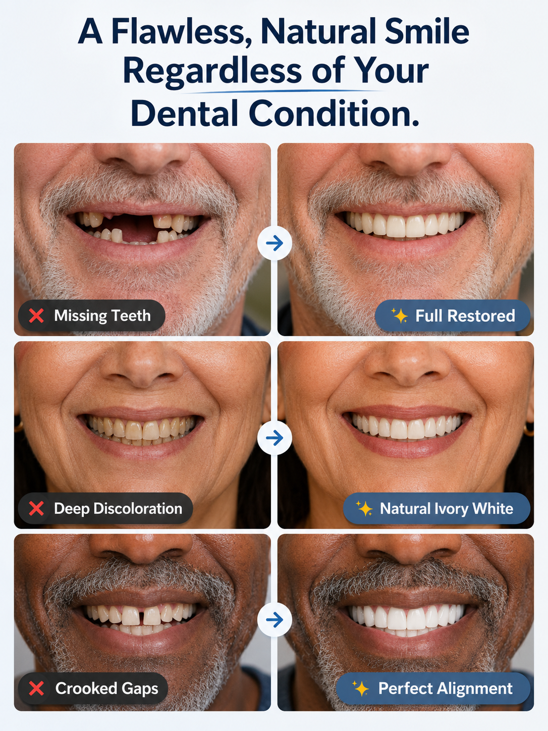 ⏰ 70% OFF Today — Custom-Fit Dentures for a More Natural, Comfortable Smile