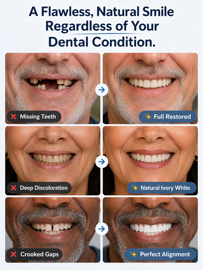 ⏰ 70% OFF Today — Custom-Fit Dentures for a More Natural, Comfortable Smile