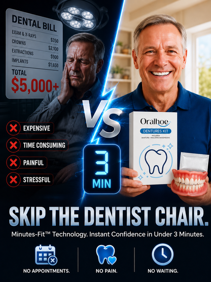 ⏰ 70% OFF Today — Custom-Fit Dentures for a More Natural, Comfortable Smile
