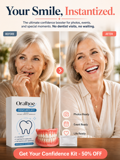 ⏰ 70% OFF Today — Custom-Fit Dentures for a More Natural, Comfortable Smile