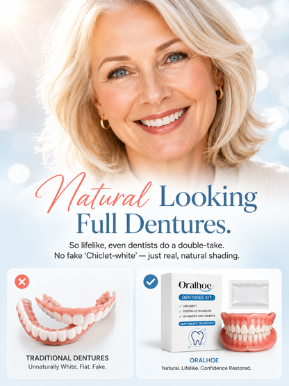 ⏰ 70% OFF Today — Custom-Fit Dentures for a More Natural, Comfortable Smile