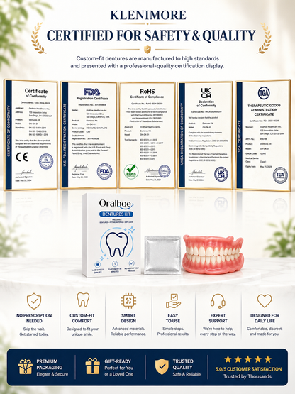 ⏰ 70% OFF Today — Custom-Fit Dentures for a More Natural, Comfortable Smile