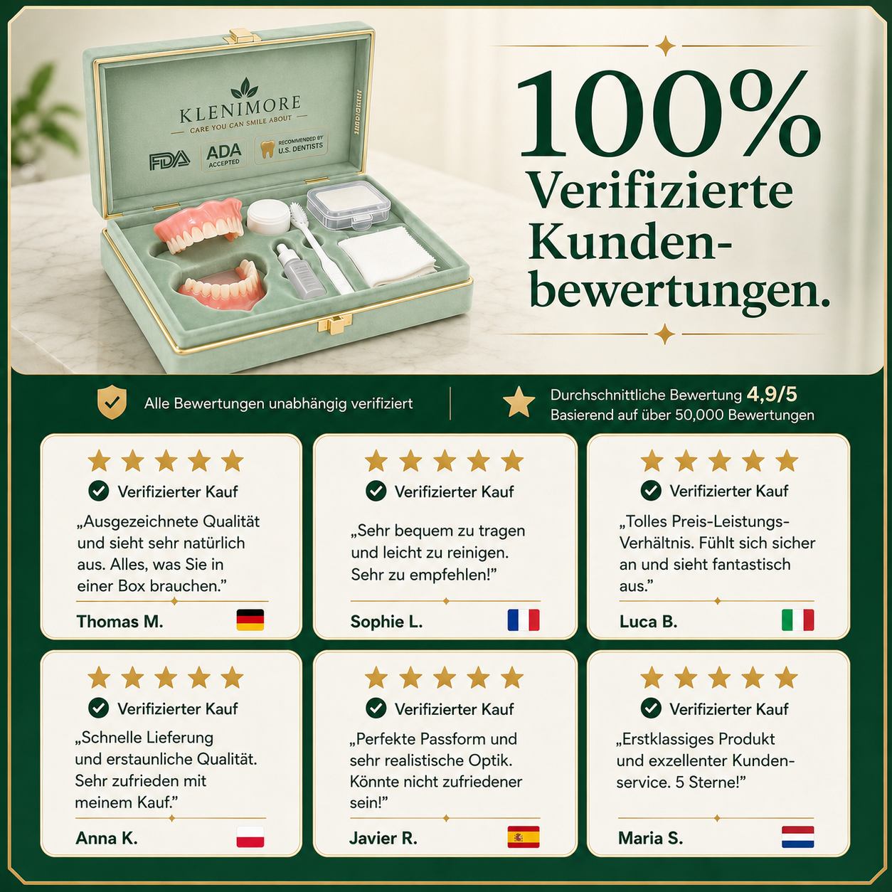 🏆Ends Today: 70% OFF!  🏆Bestselling Product🦷 Fit for a Fresh Smile, Say Goodbye to Wearing Discomfort!🌎