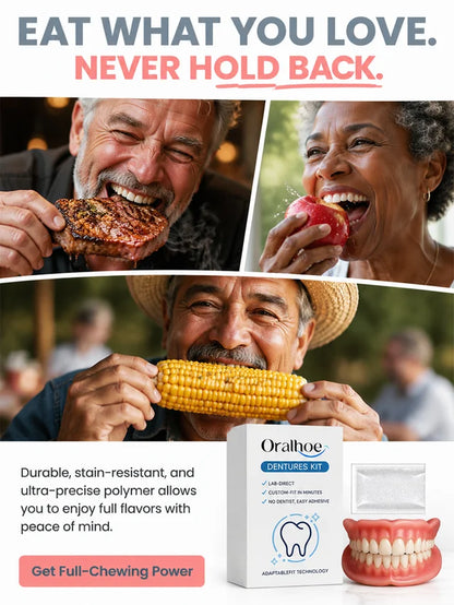 Instant Full Restoration Dentures – Fit At Home In Minutes