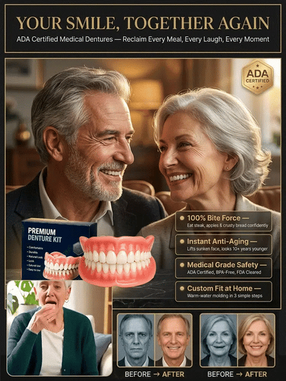 🏆 2026 Best Seller🎁Ends Today: 50% OFF!KLENIMORE™ Natural-Looking Removable Smile Set