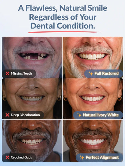 Instant Full Restoration Dentures – Fit At Home In Minutes