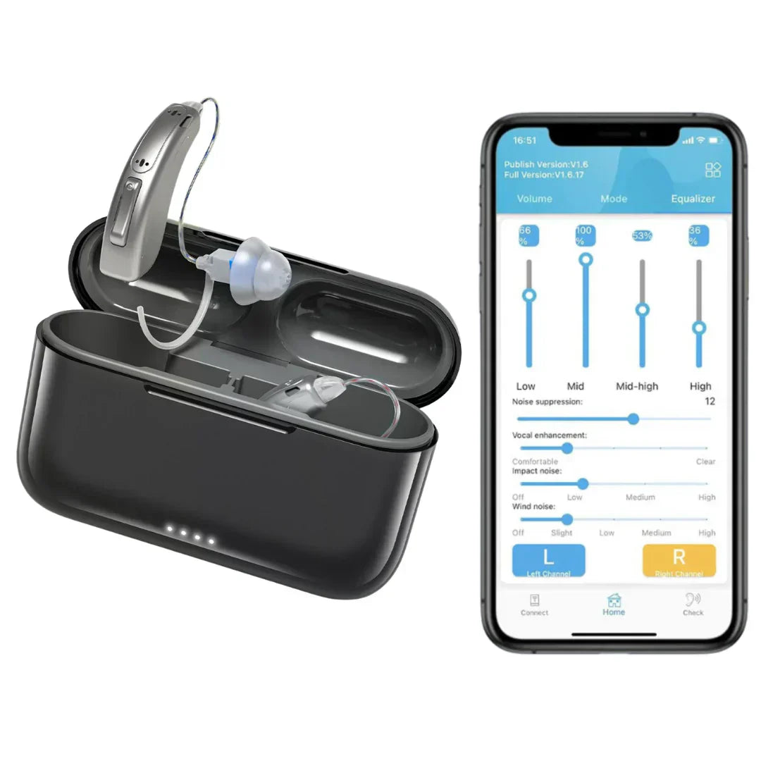 KLENIMORE hearing support with smartphone app controls